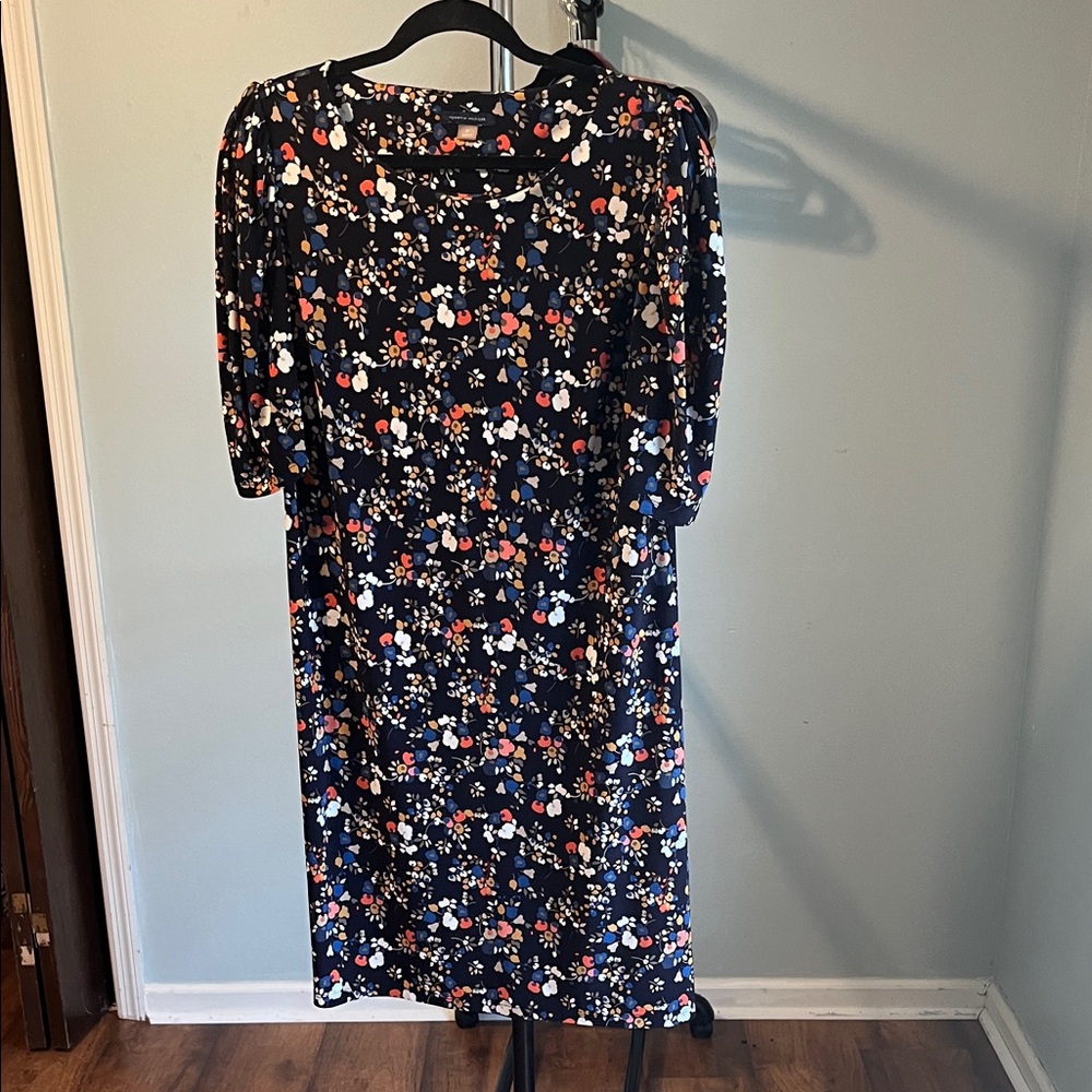 Tommy Hilfiger Navy Floral Long Sleeve Dress
